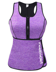 Everyday Shaping Zipper Dark Purple Neoprene Shaper Velcro Closure Plus Size
