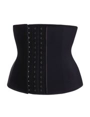 Compression Silhouette Latex Waist Black Cincher Hole Punch Plus Slim