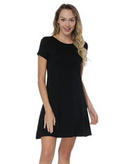 Fabulously Hollow Out Short Black Mini Dress Bamboo Fiber For Girls