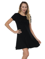 Fabulously Hollow Out Short Black Mini Dress Bamboo Fiber For Girls