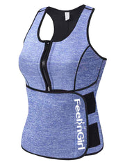 Figure Shaper Plus Tanks Light Blue Neoprene Shaper Square Neck