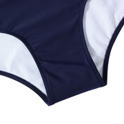 Ruffles Two Piece Swimwear Crossover Plus Size Stunning Style