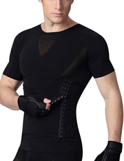 Cross Stomach Trimmer Black Top Shaper Pull Back Distinctive Look