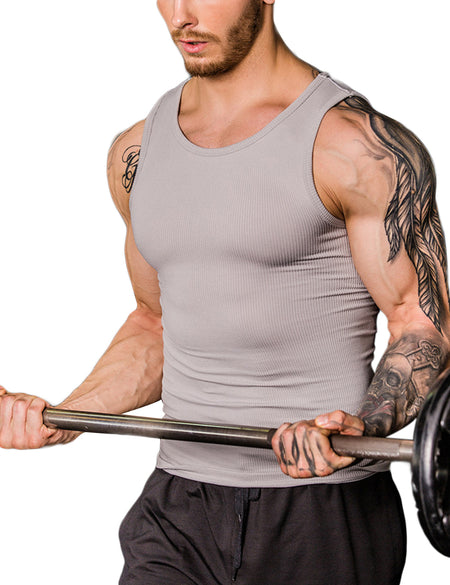 Ultimate Stretch Grey Tight Tank Shaper Stomach Slimming Firm Control