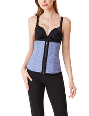 Flawlessly Double Closure Big Light Blue Neoprene Waist Cincher