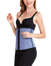 Flawlessly Double Closure Big Light Blue Neoprene Waist Cincher