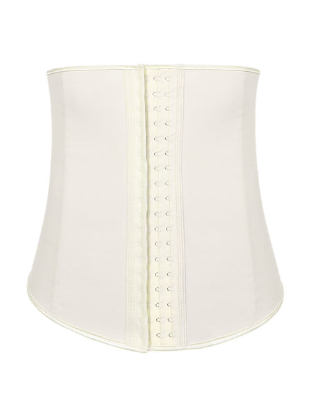 Skin-Friendly Nude Hooks Latex Waist Trainer Plus Size Fat Burner
