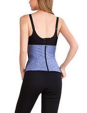 Flawlessly Double Closure Big Light Blue Neoprene Waist Cincher