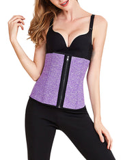 Explicitly Chosen Light Purple Neoprene Plus Waist Trainer Zipper And Hooks