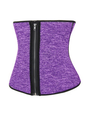 Explicitly Chosen Light Purple Neoprene Plus Waist Trainer Zipper And Hooks