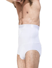 Glam White High Rise Men Boyshort Butt Shapewear High Power