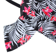 Well-Suited Flounce Printed Big Tankini Cold Shoulder