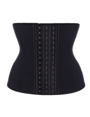 Compression Silhouette Latex Waist Black Cincher Hole Punch Plus Slim