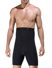 Remarkable Results Black High Waisted Boyshort Shaper Mens Unique Fashion
