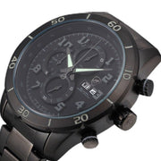 Luxury Leather Box Gummy Shark Sport Watch Mens Date Day Calendar Stopwatch Quartz Steel Waterproof Relogio Masculino /SH310-312
