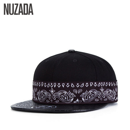 Brands NUZADA Hip Hop Hats  Women Men Baseball Caps 3D Thermal Transfer Snapback Bone Cap Creative PU Leather jt-056