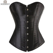 Women Sexy Burlesque Overbust Corset Bustier Top With Mini TuTu Skirt Fancy Dresses Costume Sexy Gothic Corsets Dress