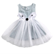 Girl Cartoon Sleeveless Dress Cute Toddler Kids Baby Foxes Dress Girls Party Princess Pageant Dresses