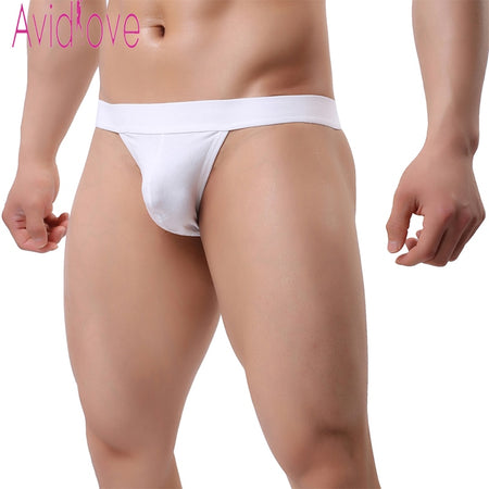 Avidlove Stylish Sexy Men Underwear Cotton Men Thong Briefs Men Underwear Penis Sexy Lingerie Panties Black White 2 Pieces U2
