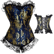 X Sexy Women steampunk clothing gothic Plus Size Corsets Lace Up boned Overbust Bustier Waist Cincher Body shaper corselet S-6XL - So Much On Sale!