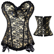 X Sexy Women steampunk clothing gothic Plus Size Corsets Lace Up boned Overbust Bustier Waist Cincher Body shaper corselet S-6XL - So Much On Sale!