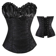 X Sexy Women steampunk clothing gothic Plus Size Corsets Lace Up boned Overbust Bustier Waist Cincher Body shaper corselet S-6XL - So Much On Sale!
