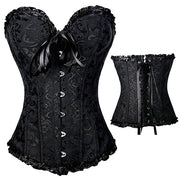 X Sexy Women steampunk clothing gothic Plus Size Corsets Lace Up boned Overbust Bustier Waist Cincher Body shaper corselet S-6XL - So Much On Sale!