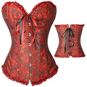 X Sexy Women steampunk clothing gothic Plus Size Corsets Lace Up boned Overbust Bustier Waist Cincher Body shaper corselet S-6XL - So Much On Sale!