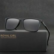 ROYAL GIRL Polarized Fashion Men Polarized Sunglasses Men Driving Mirror Coating Points Eyewear Male With Case MS002