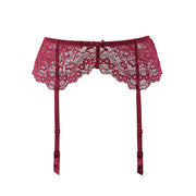Varsbaby women's sexy wine red pretty underwear beautiful lace garters S M L XL