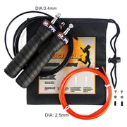 Crossfit Jump Rope with Anti-Slip Handle (Skip Speed & Weighted)