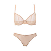 Varsbaby women's sexy solid unlined underwear adjusted-straps underwire bra sets