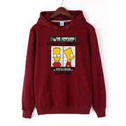 Tsingyi Spring Pullover Funny Print Simpsons Terry Hooded Hoodies Men Long Sleeve Streetwear Sweat Homme Men Hoodie Sweatshirt