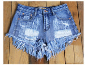 New Hot Ripped Jeans Shorts Women Fashion Hole Rivet Denim Shorts Female Summer Style Plus Size Short Trousers Women Clothing