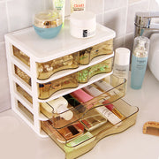 New Arrival Storage Box Organizer Organizador Drawer Cosmetic Case Plastic Table Top Jewelry Rectangle Jewelry Box Glossy