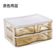 New Arrival Storage Box Organizer Organizador Drawer Cosmetic Case Plastic Table Top Jewelry Rectangle Jewelry Box Glossy