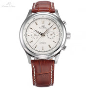 KS Watches Luxury Date Day Display Relogio Masculino Leather Band Automatic Self Winding Men Mechanical Wrist Watch Gift /KS183