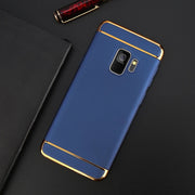 USLION Phone Case For Samsung Galaxy S9 S9 Plus Shockproof Armor Protection Cases 3 in 1 Matte Hard PC Cover For Galaxy Note 8