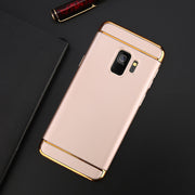 USLION Phone Case For Samsung Galaxy S9 S9 Plus Shockproof Armor Protection Cases 3 in 1 Matte Hard PC Cover For Galaxy Note 8