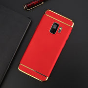 USLION Phone Case For Samsung Galaxy S9 S9 Plus Shockproof Armor Protection Cases 3 in 1 Matte Hard PC Cover For Galaxy Note 8