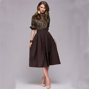 Floral Printed Dress 2018 New Fashion Women Autumn Spring Christmas Casual Elegant Prom Long dresses Fall Party Elegant Vestidos