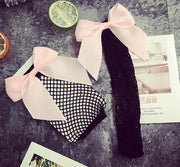 New 2018 Fashion Women Ruffle Large Fishnet Ankle High Socks Bow Tie Mesh Lace Fish Net Short Socks