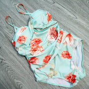 Push Up Swimsuit 2018 Newest Swimwear One Piece Padded Monokini Womens Wrinkled Bodysuit Beach Bathing Suit Summer Swimming Wear