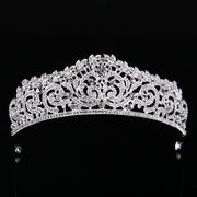 2018 New Fashion Baroque Luxury Crystal AB Bridal Crown Tiaras Light Gold Diadem Tiaras for Women Bride Wedding Hair Accessories