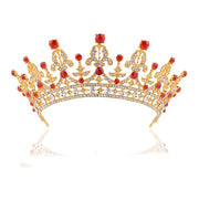 2018 New Fashion Baroque Luxury Crystal AB Bridal Crown Tiaras Light Gold Diadem Tiaras for Women Bride Wedding Hair Accessories