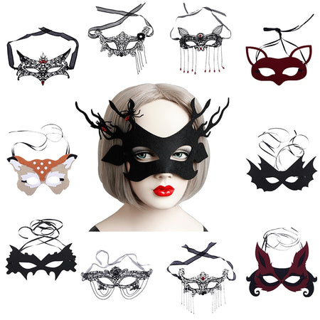 Lace Half Face Ball Party Mask Universal Face Decoration Party Costume Cosplay Ball Performance Carnival Masquerade Masks