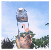 Ins New Cute Water Plastic Cartoon Drinking Container Flamingo Unicornio Coffee Drinking Cup Groot Milk Cup Plastic Cup 500ML
