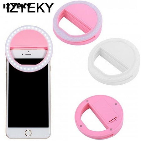 ZYEKY 36 Led flash Clip-on Mobile phone Selfie ring light up case For iPhone X 8 7plus 6 for samsung xiaomi huawei Oneplus SONY
