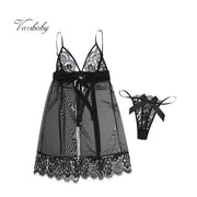 Varsbaby women's sexy solid yarn wire free underwear temptation lace