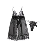 Varsbaby women's sexy solid yarn wire free underwear temptation lace